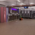 Modern Clothing Store Interior With Mannequins Clothing Racks And MARITHE Display Shelves