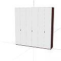 Modern Storage Cabinet With White Doors Dark Side Panels And Simple Design For Home Organization