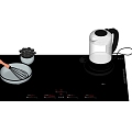 Induction cooker electric kettle 3d model