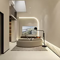 Elegant Wine Cellar Interior With Wooden Racks Neatly Arranged Bottles Decorative Mirror And Central Table