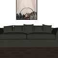Modern double sofa 3d model