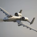 Attack Aircraft A10 Warthog Jet Fighter 3d model