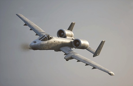 Attack Aircraft A10 Warthog Jet Fighter 3d model