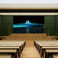 Modern Classroom School Ladder Classroom Multi-function Classroom Large Classroom Multimedia Classroom 3d model