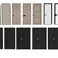 Modern Swing Doors With Various Styles And Different Color Options For Interior 3d model