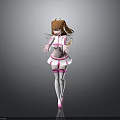 Anime Style Girl Character With Orange Hair And Pink Wings