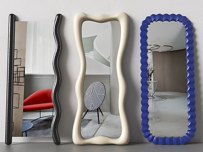 Modern Full Body Mirror Dressing Mirror Floor Mirror Decorative Mirror 3d model