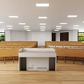 Ladder Classroom Multimedia Classroom 3d model