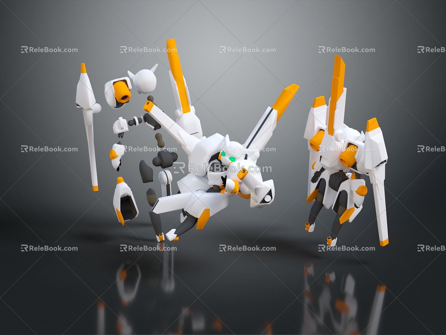 Modern Transformers Gauda Warrior Gauda Mecha Warrior 3d model