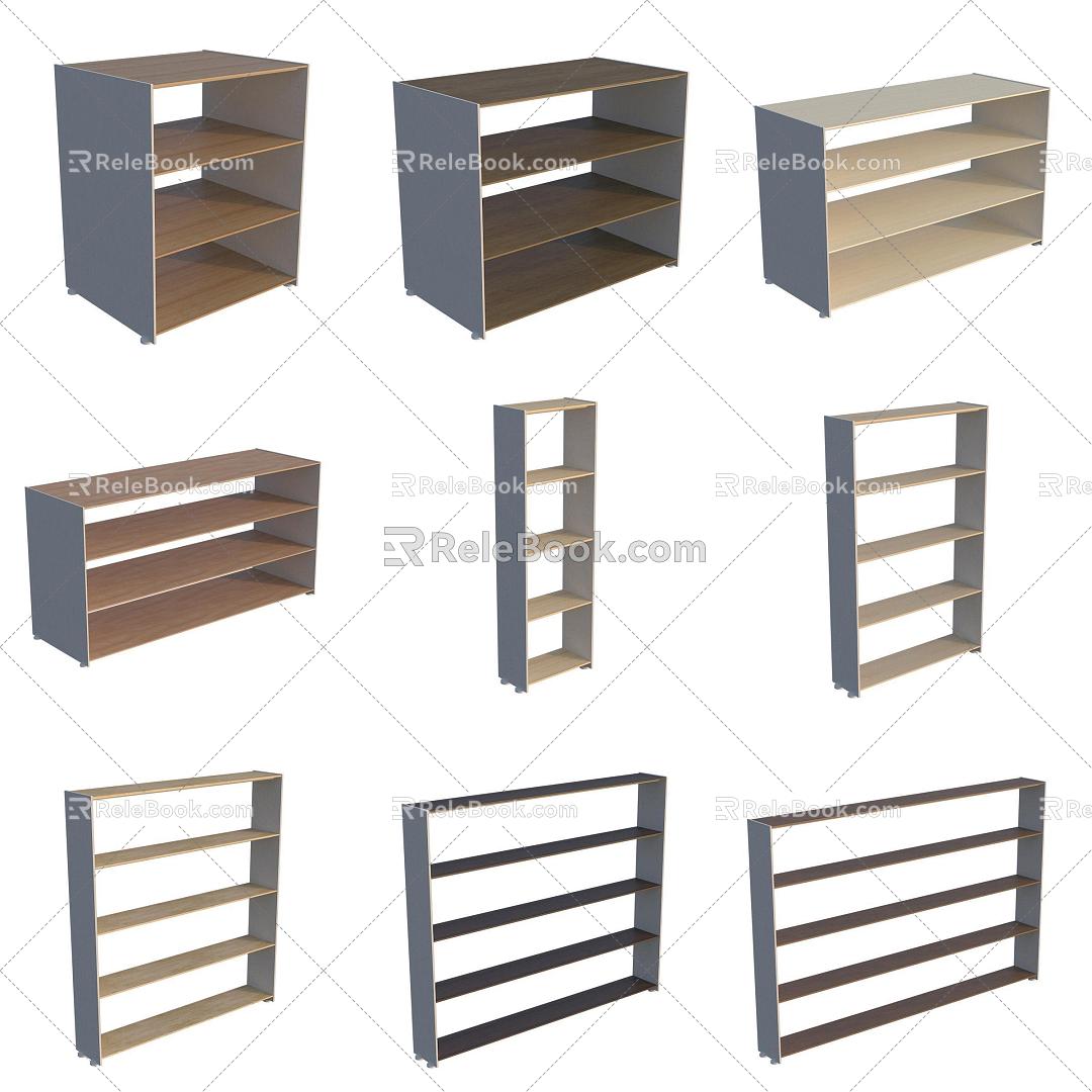 Furniture Storage Cabinet Shelf Cabinet Shelf 3d model