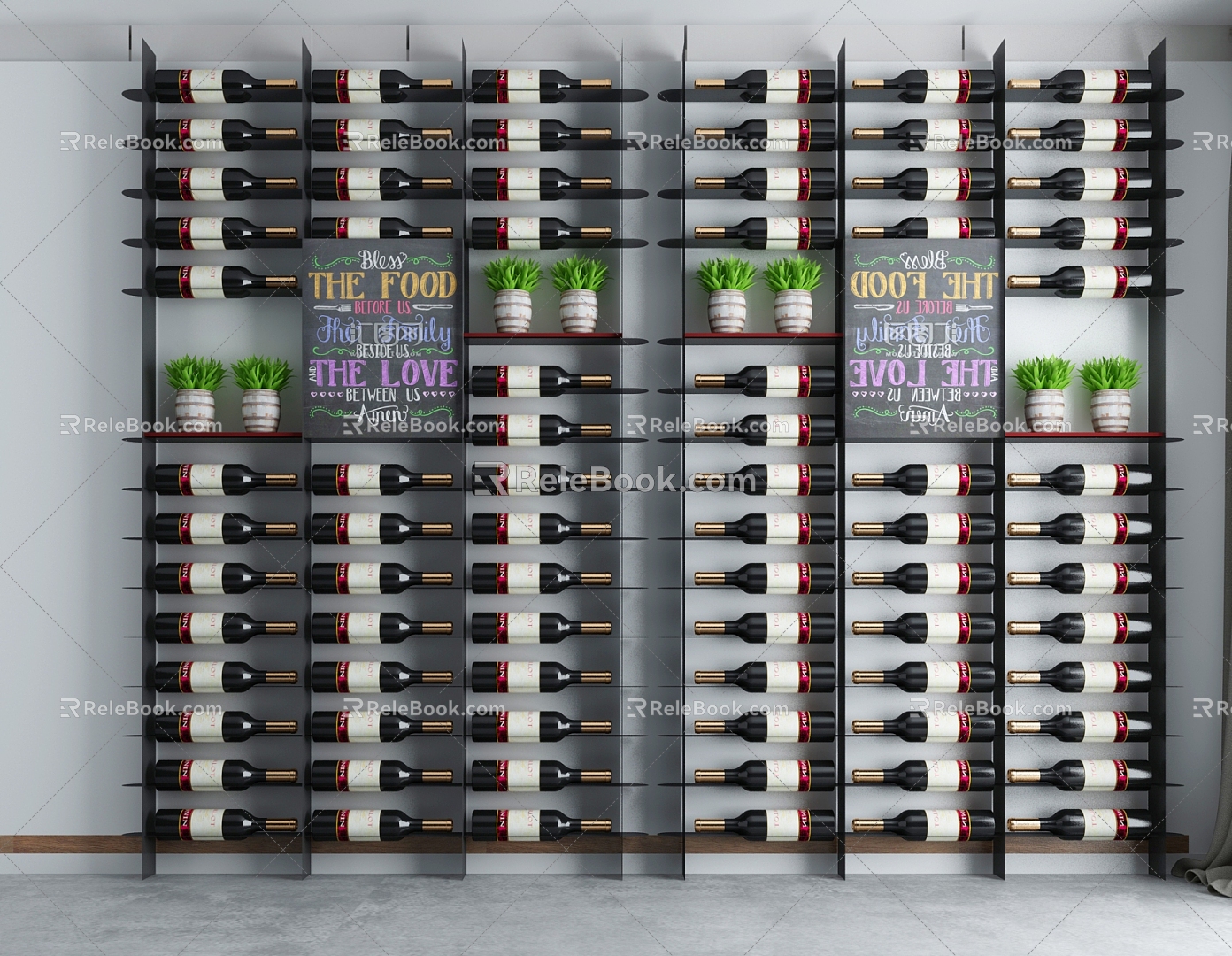 New Chinese Wine Rack 3d model