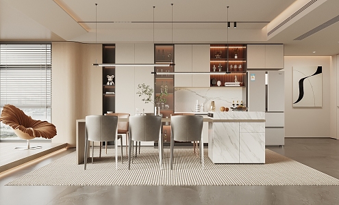 Modern Restaurant 3d model