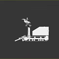 laser tower turret turntable sci-fi tower defense game tower defense sci-fi turret game turret game turret 3d model