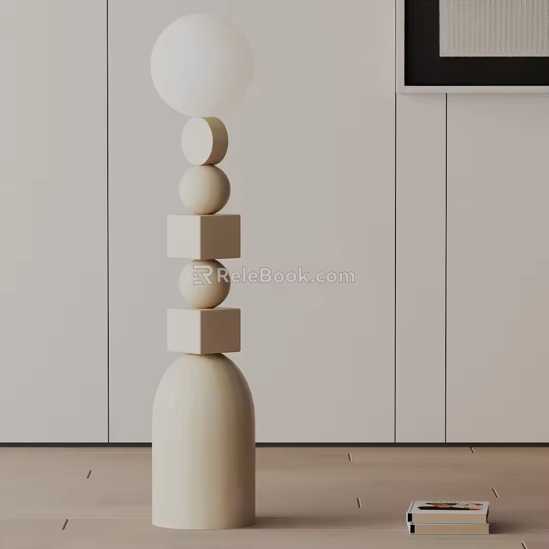 Modern floor lamp 3d model
