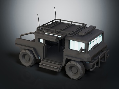 Modern Police Car Concept Police Car 3d model