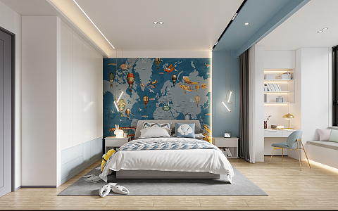 Modern Children's Room 3d model