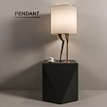Light Luxury Table Lamp Chicken Leg Table Lamp 3d model