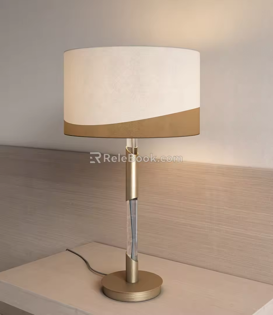 Light Luxury Table Lamp Bedside Lamp 3d model