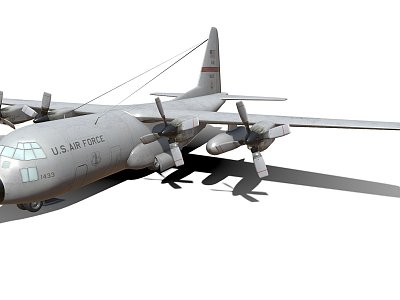 Hercules transport aircraft model