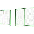 Durable Green Metal Wire Mesh Fence Panel For Outdoor Security Use 3d model