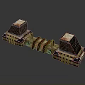 Elegant Striped Stackable Home Storage Boxes With Layered Structure And Decorative Design