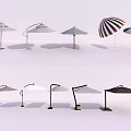 Various Modern Sunshade Canopy Designs for Outdoor Use with Different Styles and Shapes