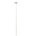Public Facility Street Light With Multiple Lamp Heads White Pole And Blue Sky Background
