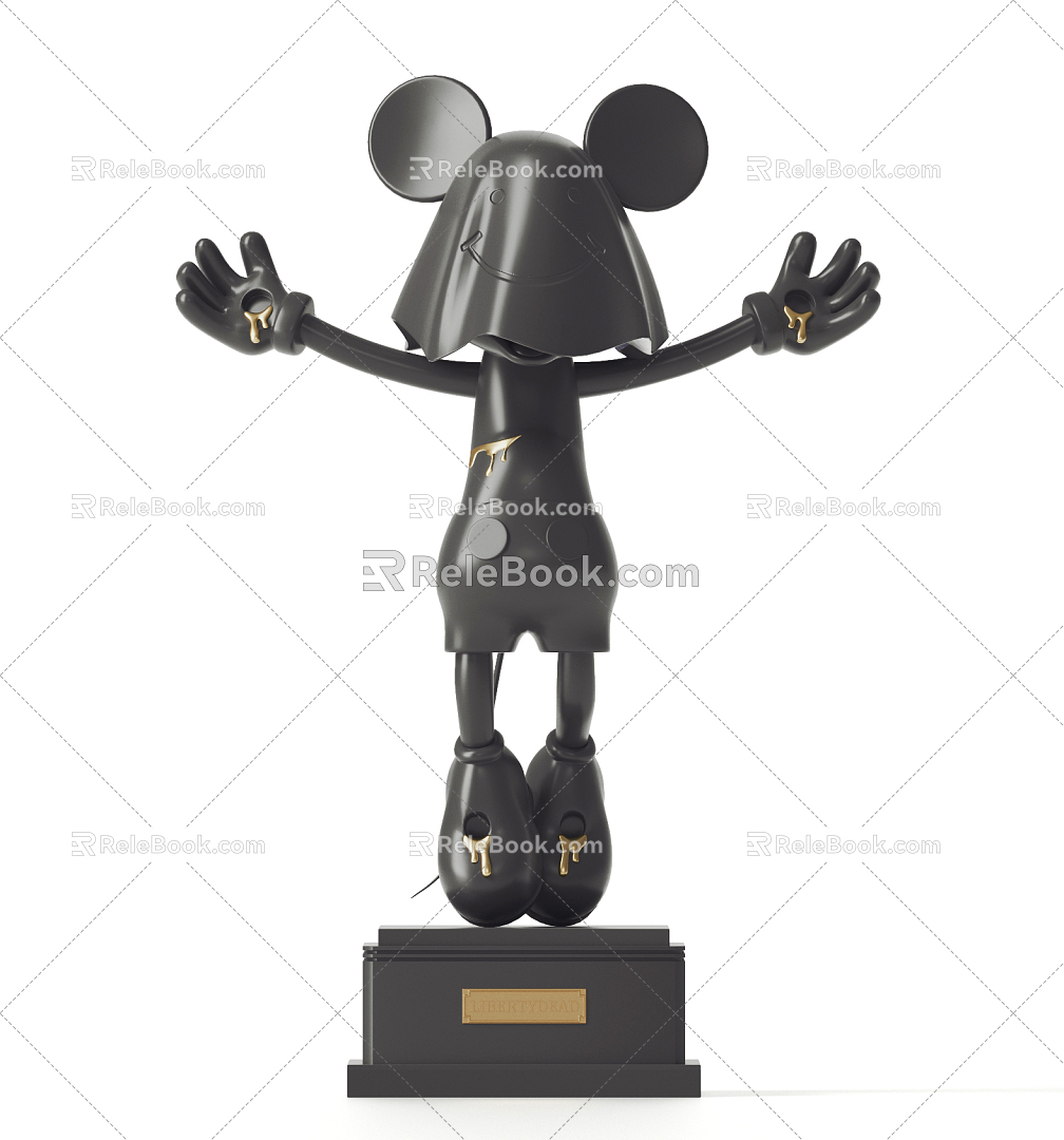 Modern toy Mickey Mouse trendy play ornaments 3d model