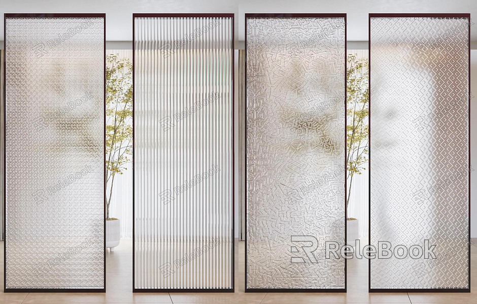 Modern partition glass partition model