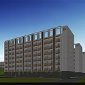 Aerial Planning Of Modern Multistory Building With Green Space Trees And Residential Environment