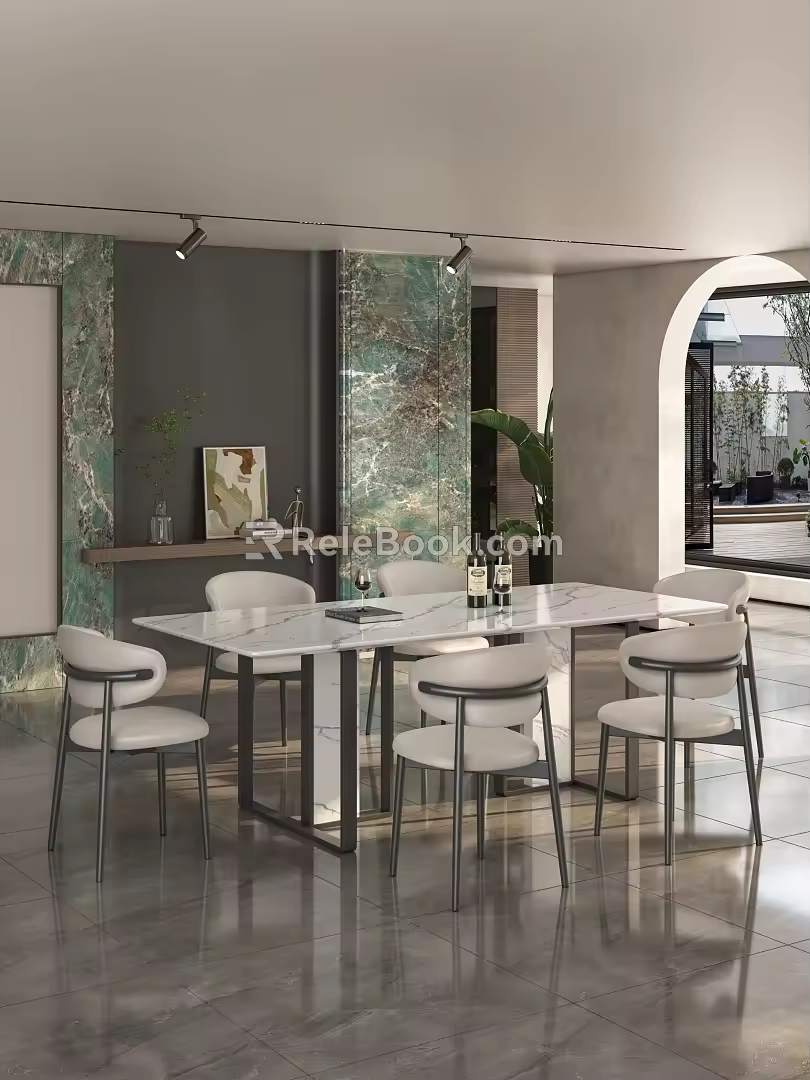 Dining Table and Chair Table and Chair 3d model