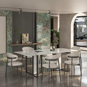 Dining Table and Chair Table and Chair 3d model