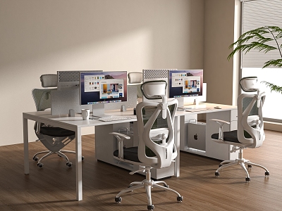 Modern Office Desk and Chair Staff Station Computer Desk and Chair model