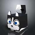 Cute Black And White Cat Shaped Storage Box For Home Organization And Decor