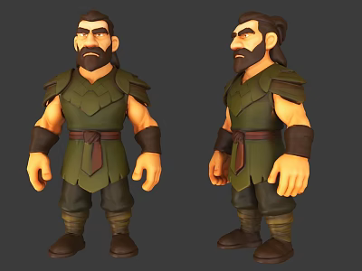 Cartoon Character Game Character Q Version Character COC Character Cartoon Men Game Character Cartoon Character Game Character Q Version Character COC Corner 3d model