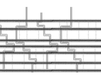 Industrial Pipes Layout System With Structured Design And Engineering Details 3d model