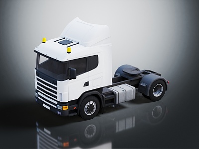 Modern Truck Big Truck Large Transporter 3d model