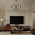 Warm Beige Modern Open Plan Living And Dining Room Interior With Cozy Leather Sofa Decor