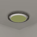 Elegant Circular Ceiling Light with Sparkling Decorative Lights and Soft Glow 3d model