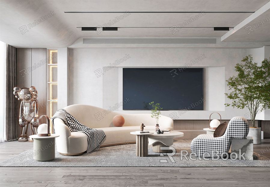 modern living room model