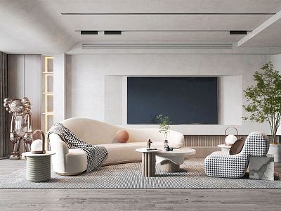 modern living room model