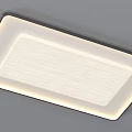 Modern Square Ceiling Light With White Textured Panel Black Frame And Illuminated Edge 3d model