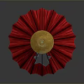 Red Umbrella Design With Yellow Top Red Canopy Ribs And Handle