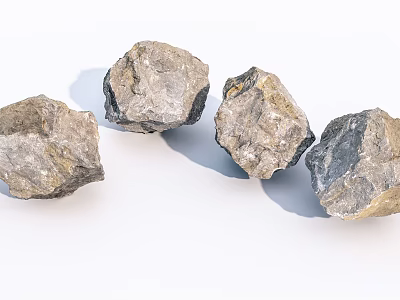 Natural Stone and Wood Materials for Creative Home Decor Projects 3d model