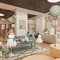 Baby Products Specialty Store With Strollers Clothing And Decorative Elements