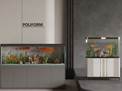 Fish tank aquarium 3d model