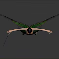 Game And Movie Fairy Character With Green Wings Purple Hair And Wand