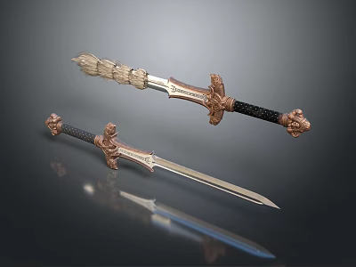 modern officer sword long sword scabbard 3d model modern officer sword long sword scabbard 3d model