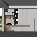 Modern study 3d model