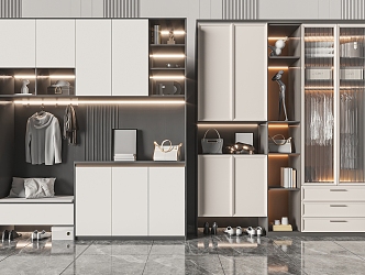 Modern wardrobe 3d model